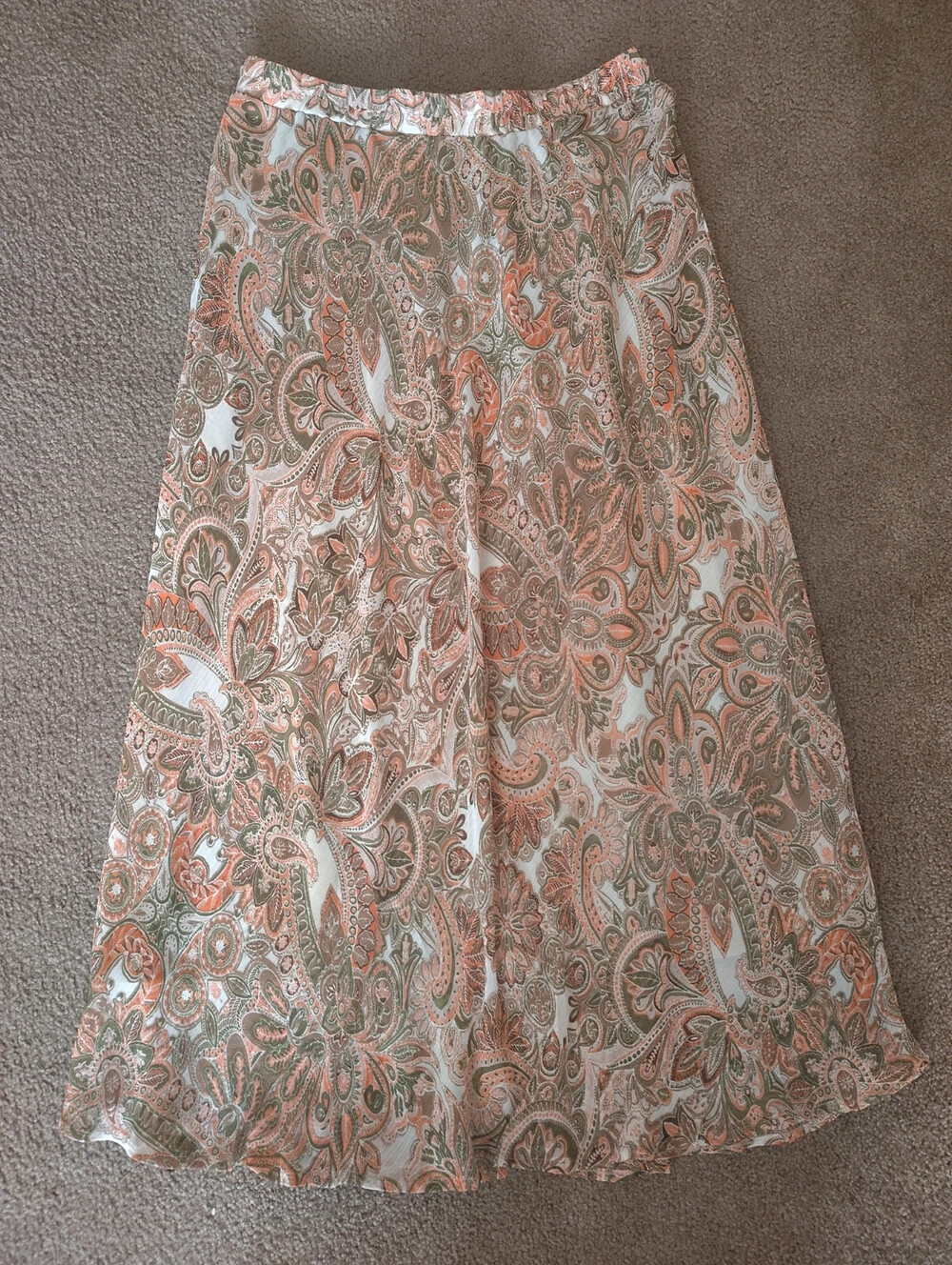 OZ & AL Women’s 1X Paisley Maxi Skirt